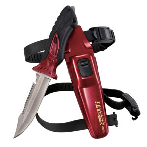 The Dive Shack - TUSA, FK-940, FK940, X-Pert, Xpert, sharp, knife, blade, Sheath, strap