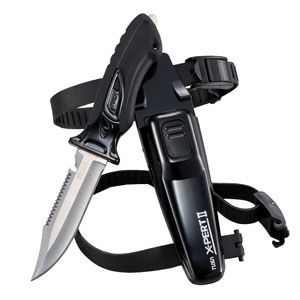 The Dive Shack - TUSA, FK-910, FK910, X-Pert II, Xpert II, point, knife, sharp, sheath, strap