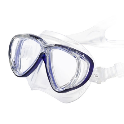 The Dive Shack - TUSA, Freedom, Quad, dive, diving, mask, silicone, clear, blue